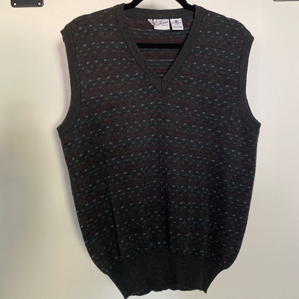 Maglificio Florence 100% Virgin Wool Pullover Sweater Vest in size Large